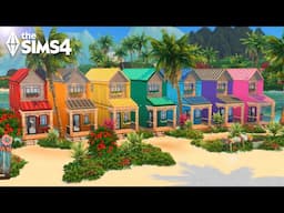 Rainbow Tiny Houses 🌈 // The Sims 4 Speed Build