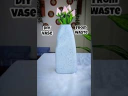 Pinterest Wala Vase Plastic Bottle se Banaya #diy #craft #vase #flawers