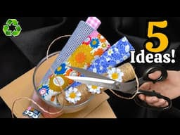 Transforming Cardboard, Fabric Scraps & Jute 😱♻️ 5 GENIUS Recycling Ideas That Will Amaze You!