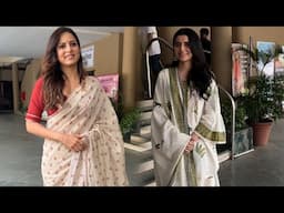 Sargun Mehta and Nimrat Khaira spotted in Andheri