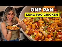 LOW CARB KUNG PAO CHICKEN! 26g Protein, 9g Carbs! Easy One Pan Meal