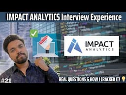 IMPACT ANALYTICS Interview Experience 🚀 | Sr. Backend Engineer (Python) | Real Questions & Insights!
