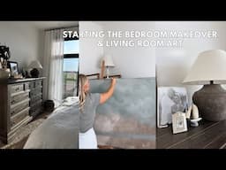 Bedroom Makeover | Antique Shopping | Starting My Largest Painting For Our Living Room!