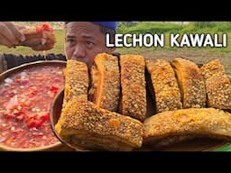 LECHON KAWALI | PANCIT CANTON | OUTDOOR COOKING | MUKBANG PHILIPPINES