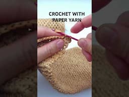 I'm creating a phone case using paper yarn from Temu. 🌿. #freehandcrochet #temu