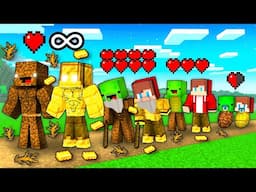 JJ and Mikey : POOR vs RICH Life Cycle Evolution in Minecraft ! - Maizen