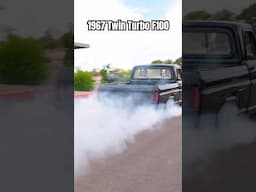 First burnout ever in this truck didn’t disappoint #twinturbo #f100 #autotopiala