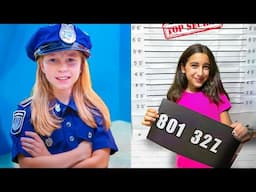 Nastya and dad in the police chase story