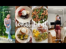 What I Eat in a Day: Healthy + High Protein, Sweet Potato Brownie Recipe, Caesar Pasta Salad & More!
