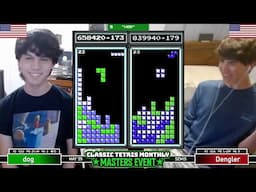 HOW IS HE OUT SO QUICKLY!! Dog, Dengler | SEMIS | Classic Tetris Monthly Masters Event May 2025