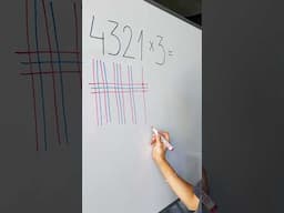 Quick and fun multiplication method  ✍️  🔢  #maths #shorts