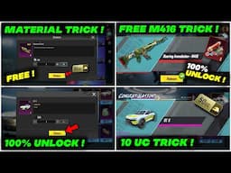 FREE MATERIAL 😱 HIDDEN TRICK : FREE NEW TIGER M416 SKIN | BGMI Mahindra BE6 Crate Opening Trick !