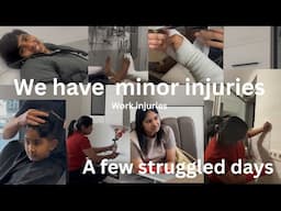 ഞങ്ങൾക്ക് ചെറിയ പരിക്ക് / Arbeits Unfall/ a few days with bit down / working nurse family 🇩🇪