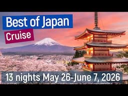 BEST OF JAPAN CRUISE Q&A - MAY 30TH 5:00PM EST