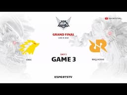 ONIC vs RRQ Hoshi GAME 3 GRAND FINAL MPL ID S15 | RRQ VS ONIC ESPORTSTV