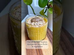 Want to eat more fruit & veggies? #plantbased #vegan #smoothie