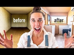 From Steel Box To Cozy Bedroom | DIY Shipping Container Transformation