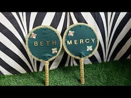 How to make this diy bridal Handfan # diy#howto #tutorial #bride