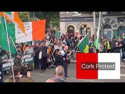 Thousands of Irish people turn out for protest in Cork