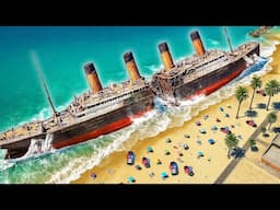 Titanic Wreck FOUND Washed Up on Beach in GTA 5! This is what I found inside...