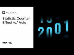 How to Create Animated Statistic Counter in Wix Studio