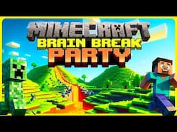 Minecraft Movie Brain Break Party ⛏️ Floor is Lava ⛏️ Just Dance ⛏️ Freeze Dance for Kids