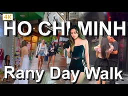 Rany day 4k walk downtown Saigon 🇻🇳 Ho Chi Minh City - Vietnam 2025