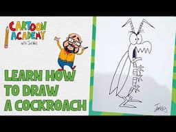 How to Draw a Cockroach | Cartoon Academy with Joe Wos