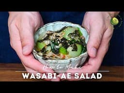 Enoki Mushroom & Bok Choy Salad with Ume Wasabi Twist!