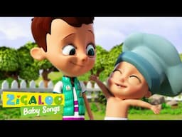 The Muffin Man - Sing & Dance with Johny and Friends! | Fun Kids Videos by Zigaloo Baby Songs 🌈💕