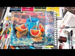 Let's Use All The Things! Mixed Media Collage & Painting