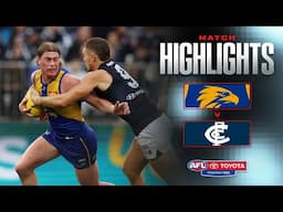 West Coast Eagles v Carlton Highlights | Round 14, 2025 | AFL