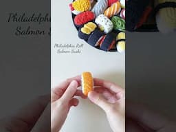 Crochet Philadelphia Roll Salmon Sushi | Amigurumi Tutorial | SpringDay DIY #crochet