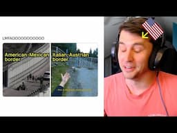 American reacts to USA vs Europe Memes