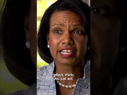 Condoleezza Rice: On Decision Making in a Crisis - A Democracy Minute