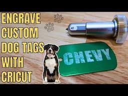 Engrave dog tags with your Cricut