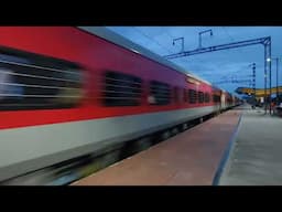 Howrah-Agra Cantt Chambal Express Skips Mirzapur Bankipur Station At Evening With A Slow Speed 🔥