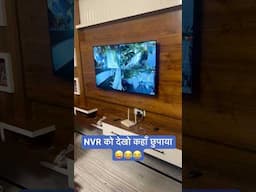 Hikvision NVR hiding place behind TV #technologia