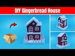How to Make Gingerbread House | DIY Gingerbread House from Cardboard
