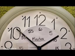 How Tell the Time in Minutes, with a Regular Clock - Minute Hand Tutorial - Analog Clock