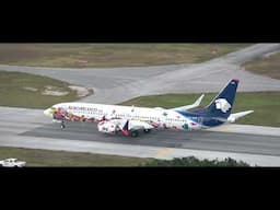 AeroMexico Kukulcan Livery Boeing 737 MAX 9 - Aterrizando en Cancun