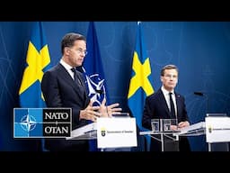 NATO Secretary General with Prime Minister of Sweden 🇸🇪 Ulf Kristersson, 13 JUN 2025