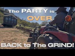 🥳Celebration’s DONE!🛑Back to BUILDING The DREAM🛠️ #offgrid #homestead #tinyhouse #solar #dreamhome