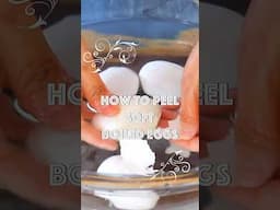 How to Peel Soft Boiled Eggs Effortlessly Every Time!