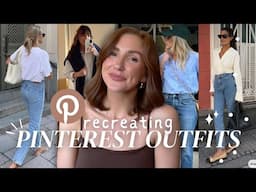 RECREATING PINTEREST OUTFITS FOR SPRING | Spring Fashion 2025 | Pinterest Outfit Ideas