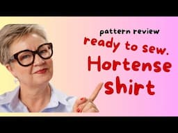 pattern review: Ready to sew "Hortense" wrap shirt