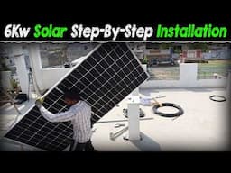 6Kw On-Grid Solar Complete Step-By-Step Installation for Home | Solar Panel Installation for Home