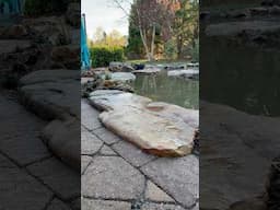 Boulders scribed into patio #construction
