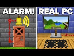 Minecraft: 10 MINI Redstone Build Hacks!