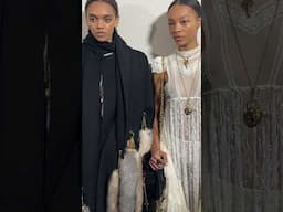 Backstage at the Chloé Winter 2025 Show